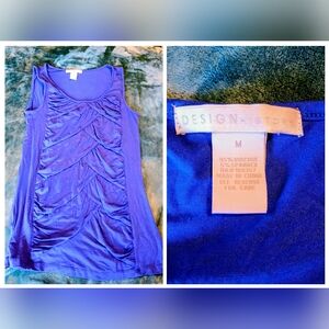 Design History Purple Sleeveless Blouse